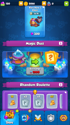 Currency: Magic Dust and Crystals