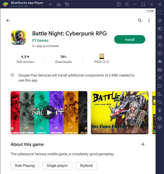 How to Play Battle Night: Cyberpunk-Idle RPG on PC 